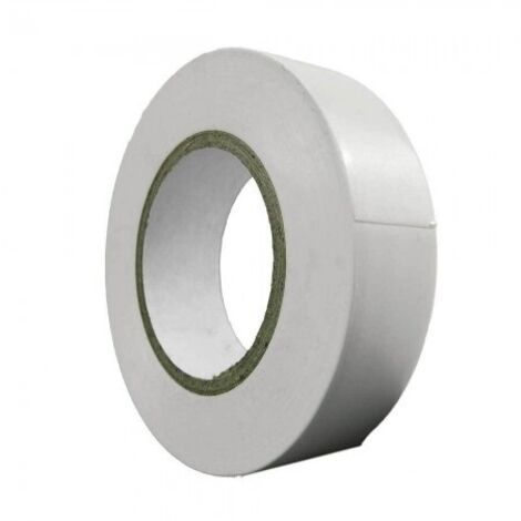 Ruban isolant 10 m. x 19 mm. Usage domestique blanc