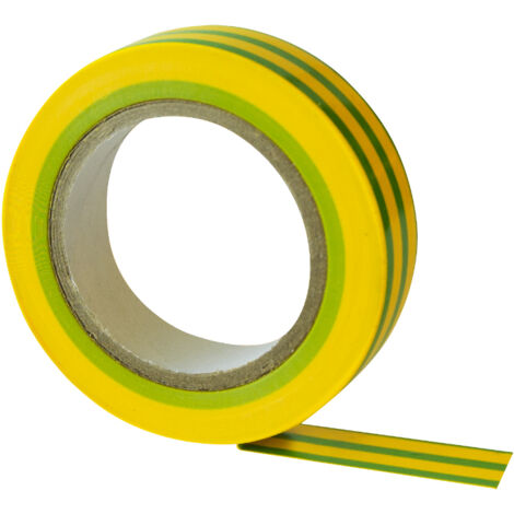 RUBAN ISOLANT 15MM10M JAUNE-VERT - E-660-1504