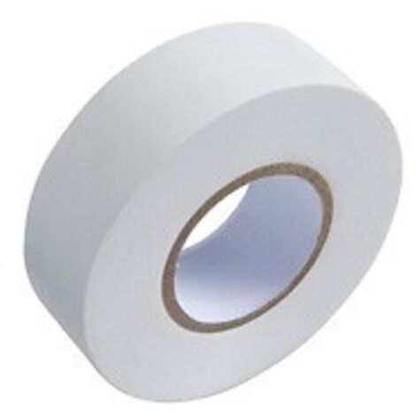Ruban isolant 30 m. x 25m. Usage domestique blanc