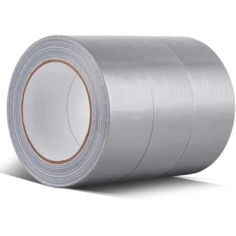 Ruban isolant argenté pour fenêtres, 5 cm de large × 20 m de long 3 bandes d'étanchéité à support en tissu pour empêcher les courants d'air