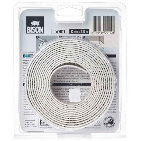 Ruban isolant Bison 6302091 22 mm 3 35 m blanc