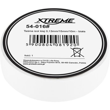 RUBAN ISOLANT BLANC 15 x 10 m
