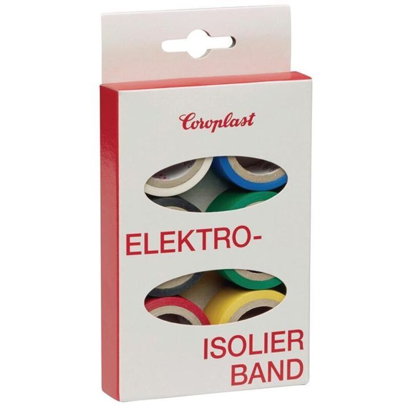 Coroplast - lot de rubans adhésifs électriques pvc 28839
