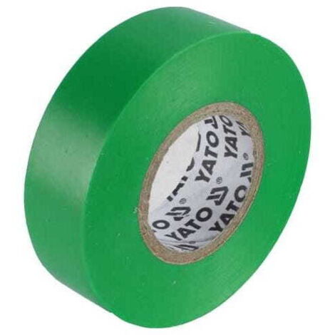 RUBAN ISOLANT ÉLECTRIQUE 15MMX20M VERT YATO