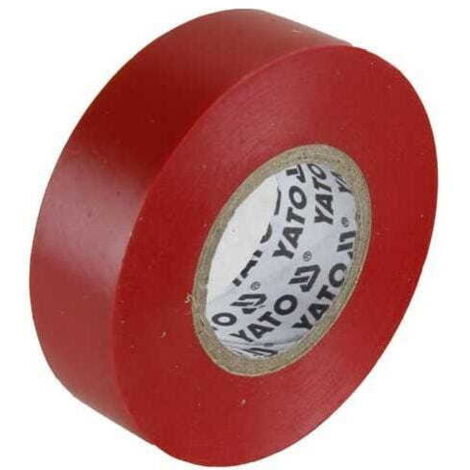 Ruban isolant électrique rouge 15 mm x 20 m