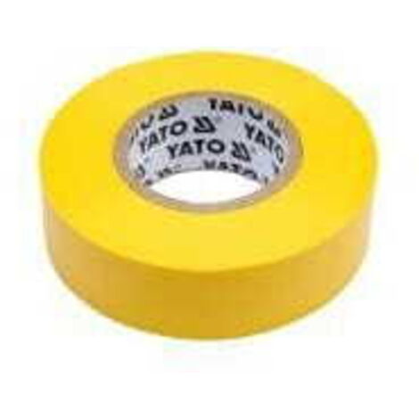 RUBAN ISOLANT ÉLECTRIQUE YATO 19 mm x 20 m JAUNE