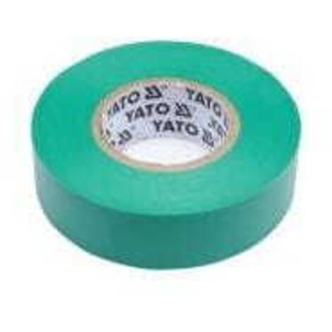 RUBAN ISOLANT ÉLECTRIQUE YATO 19 mm x 20 m VERT
