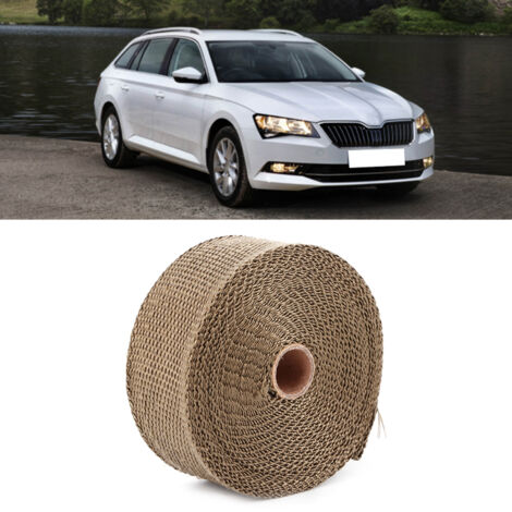 Ruban isolant haute température pour tuyau d'échappement voiture - Accessoire auto en fibre de verre 10m