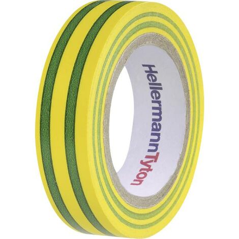 Ruban isolant HelaTape Flex 15 HellermannTyton 710-00106 vert, jaune (L x l) 10 m x 15 mm 1 pc(s) S19429