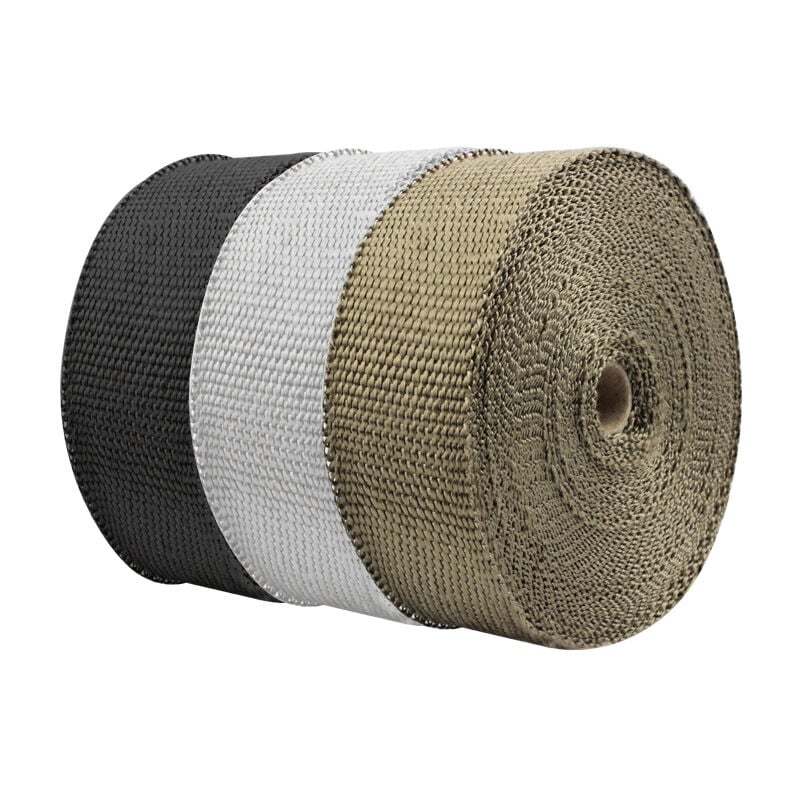 Fei Yu - Ruban isolant pour collecteur d'échappement, 15 m, 50 mm (blanc)