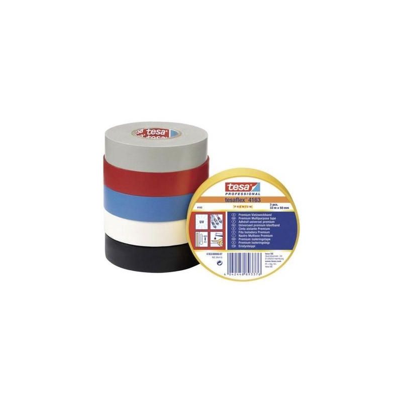 Ruban adhésif en pvc noir Tesa flex® 4163 conditionnement: 1 bobine(s) (l x l) 33 m x 15 mm Tesa 4163-178-92