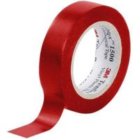 Ruban isolation électrique Temflex 1500 - Rouge - 10 m x 15 mm - 3M