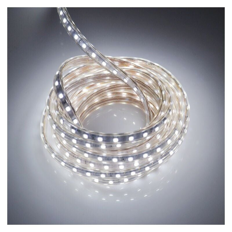 Ruban led 10 Metres avec Interrupteur IP65 étanche Bande led, 220V Bandeau led, Blanc Froid
