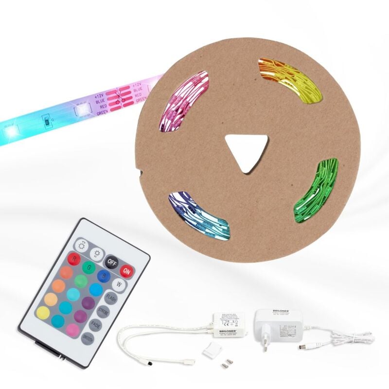 Briloner - Ruban led 10m leuchten led superline, 24 w, IP20, blanc, plastique, dimmable, 1000 x 1 x 0,25 cm