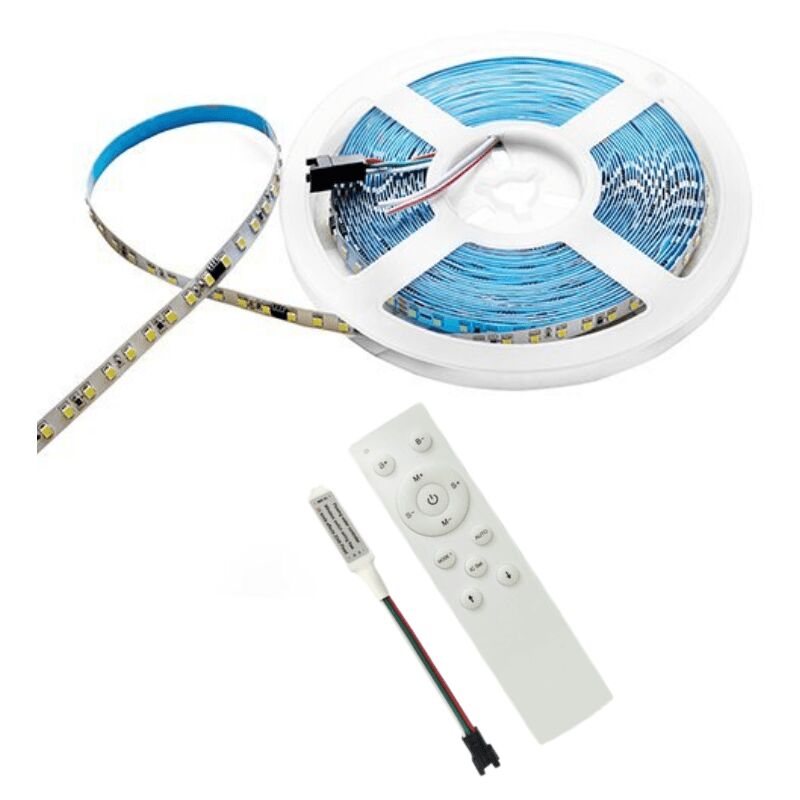 Silamp - Ruban led 10M Effet Dynamique 120LED/m 24V 10W/m + Contrôleur rf
