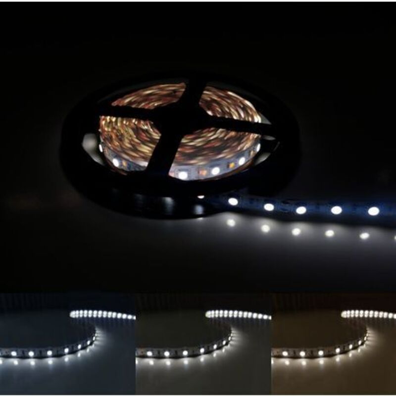 Silamp - Ruban led 12V 5M 5050 IP20 60LED/m - Blanc Neutre 4000K - 5500K Silamp - Ruban led 12V 5M 5050 IP20 60LED/m - Blanc Neutre 4000K - 5500K