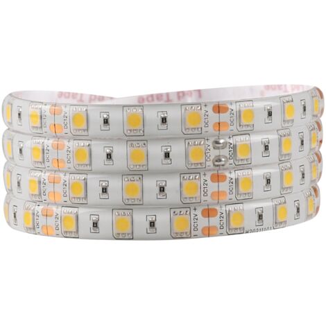 Ruban LED 12V 5m IP65 4000K 2200lm blanc-neutre Polux