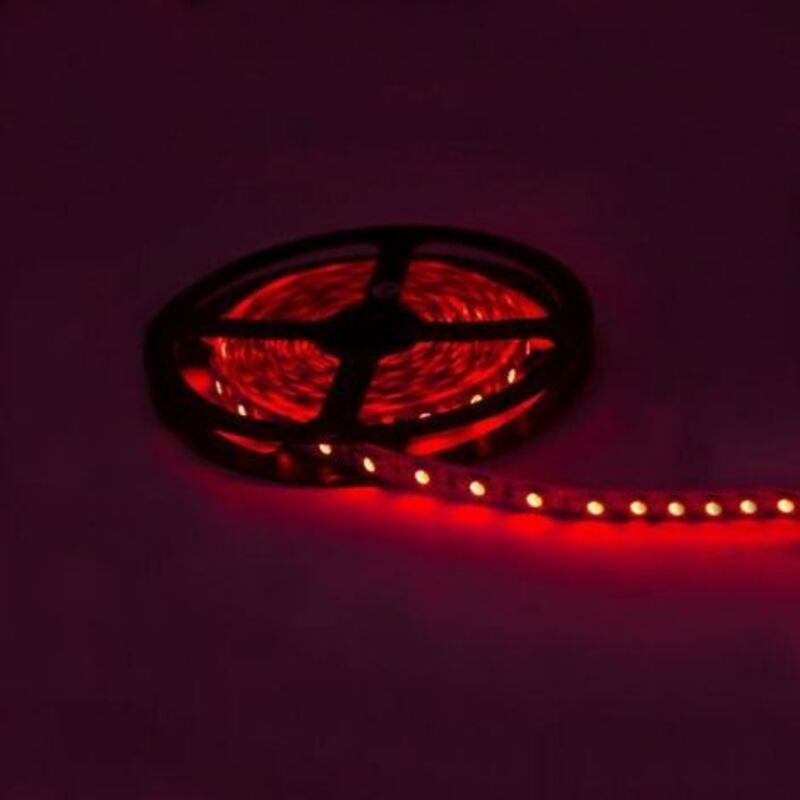 Ruban led 12V 5M rouge IP54 smd 2835 60LED/m Silamp
