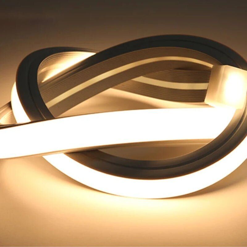 Ruban led 220V 10x10mm IP65 Finition Continue (vendu sur mesure au mètre) - Blanc Neutre Silumen