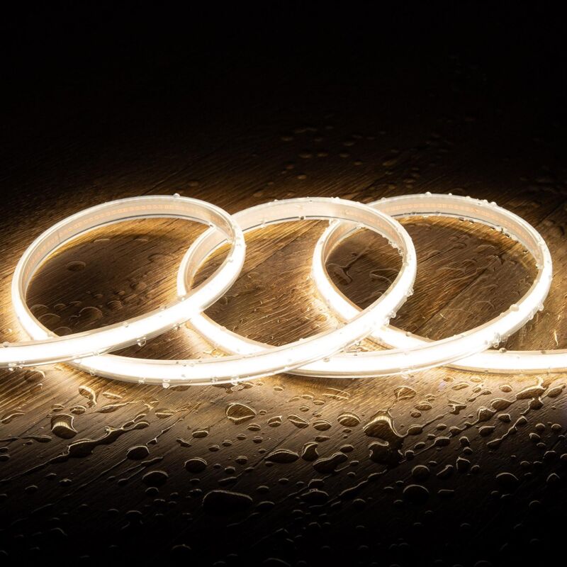 Efectoled - Ruban led 220V cob 320 LED/m Blanc Neutre IP65 CRI90 Largeur 12mm Coupe tous les 50cm 4 m