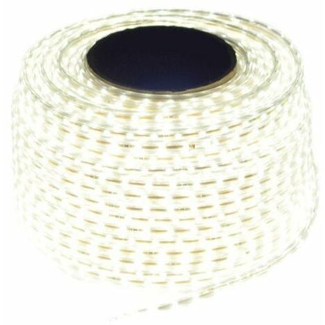Ruban LED 220V Recoupable 5050 25M IP65 60LED/m - Blanc - 6000K