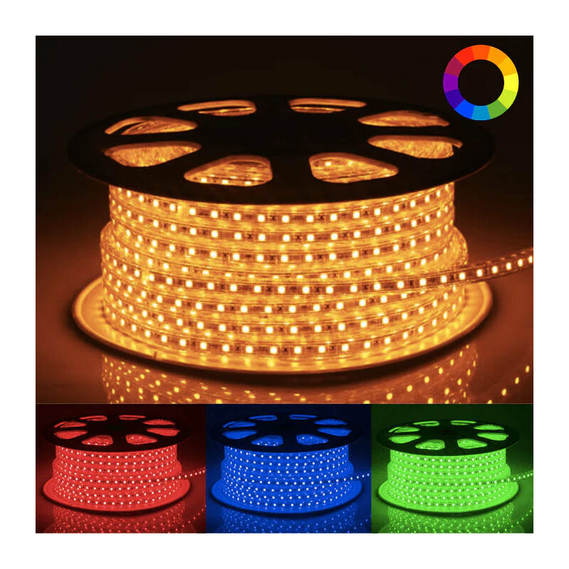 Silumen - Ruban led 220V Recoupable 50M 5050 rgb IP65 60LED/m