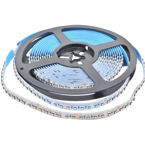 Ruban LED 24V DC 120W RGB IP20 SMD3535 PCB 12mm Rouleau 5 mètres