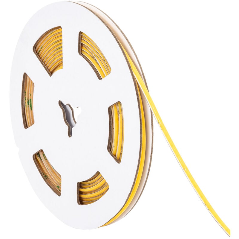 Ruban led 24V dc cob 320 LED/m 360 lm/m 5m IP20 CRI90 Largeur 3mm Super Étroite Coupe 5 cm 4000K Blanc neutre