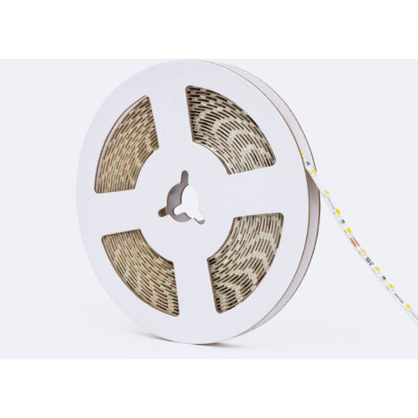 Ruban LED 24V DC SMD2835 120 LED/m 1000lm/m 5m IP20 Largeur 5mm Super Étroit Coupe tous les 5 cm 4000K Blanc neutre