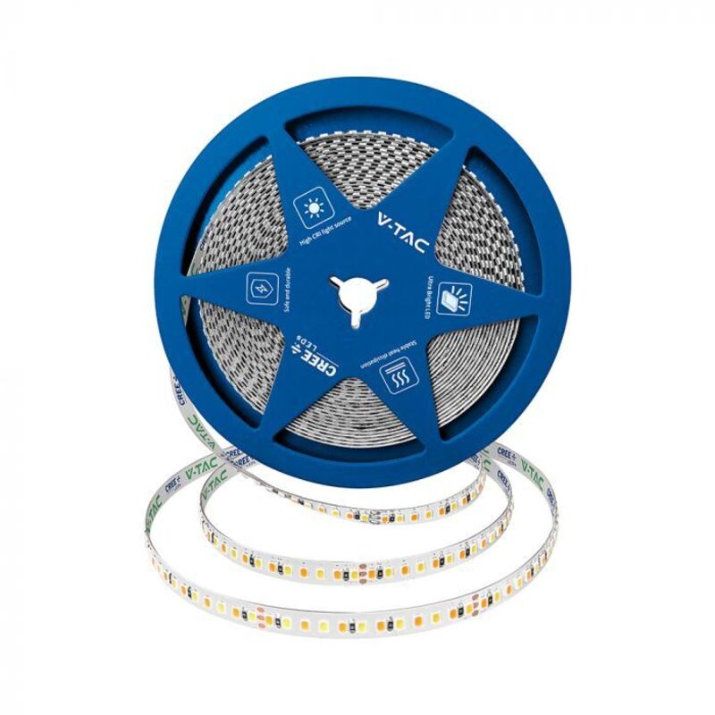 Bande lumineuse LED V-TAC - CREE - 24 V - Double PCB - IP20 - 3IN1 - Prix/1 m (rouleau de 10 m)