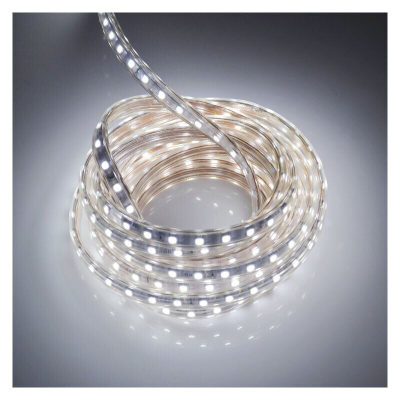 Ruban led 5 Metres avec Interrupteur IP65 étanche Bande led, 220V Bandeau led, Blanc Froid