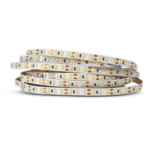 VISION-EL Ruban LED 5 watts /m Blanc - Rouleau 5M 12V Miidex Lighting® blanc-chaud-3000k - non-etanche-ip20