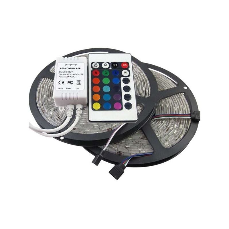 Leclubled - Ruban led rgb 5m 30LED/m SMD5050 avec télécommande