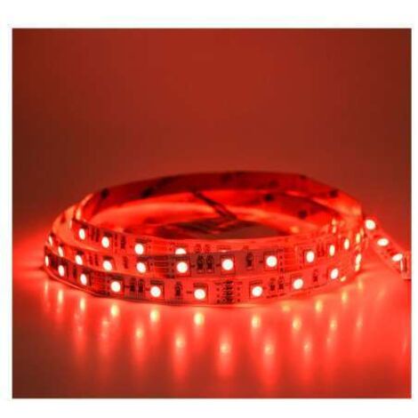Ruban LED 60 LED/m IP20 14,4W/m Rouge 5m 12V