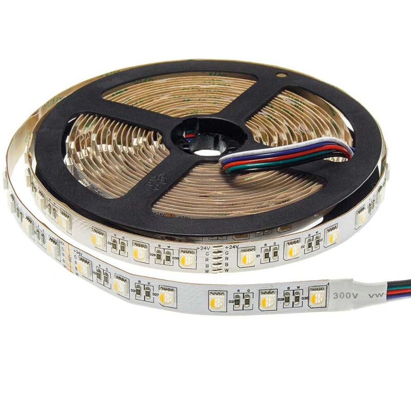 Ruban led 24V 60LED/m longueur 5m - rgb+cw