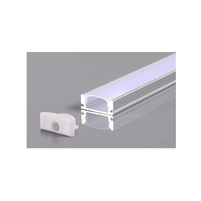 Optonica - Profilé Aluminium Blanc Fin 7mm pour Ruban led 2m