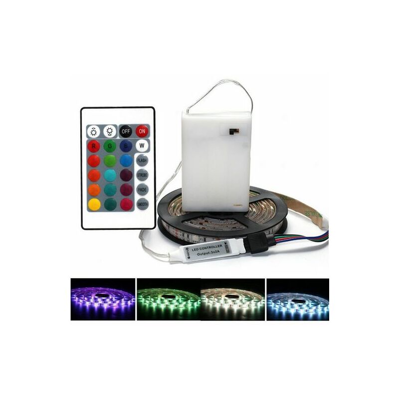 Ruban led, Bande led, led Stripe changement de couleur, infrarouge, télécommande, étanche,2M Kinsi