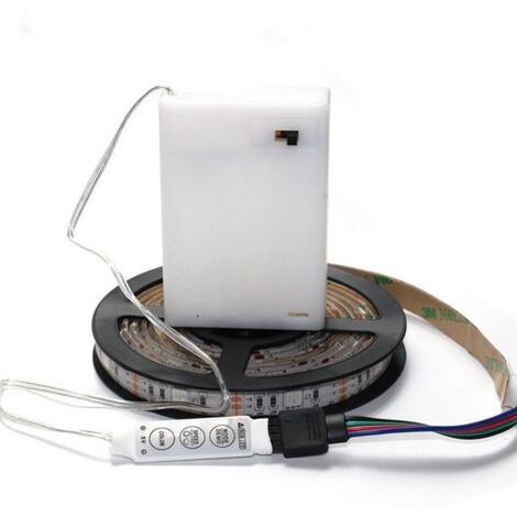 Ruban LED, Bande LED, LED Stripe Changement de couleur, manuel trois boutons, étanche, 0.5M, KINSI