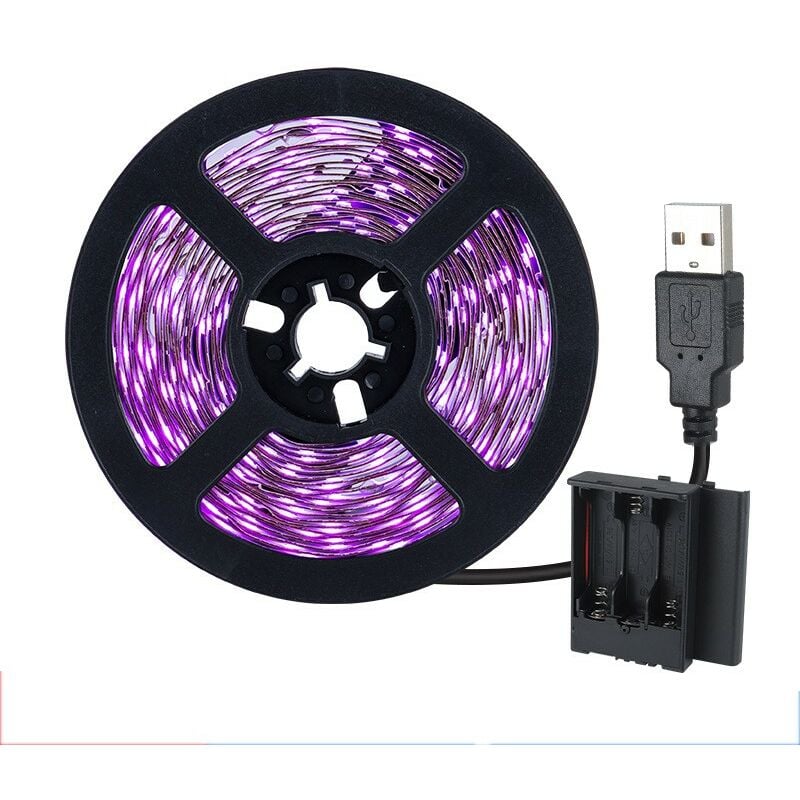 Kinsi - Ruban led, Bande led, led Stripe, Lumière violette, 2.5M, imperméable