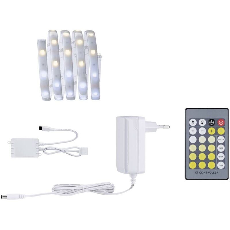 79876 Ruban led (Base) avec connecteur mâle 24 v 1.5 m blanc chaud 1 set - Paulmann