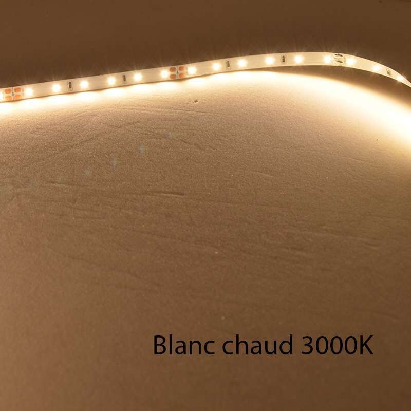 Leclubled - Ruban led Blanc 60 LED/m 4,8W/m IP20 10m - Blanc Chaud 3000K