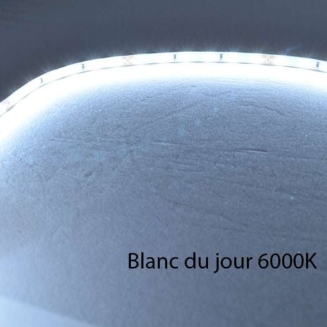 Ruban LED Blanc 60 LED/m 4,8W/m IP20 1m - Blanc du Jour 6000K