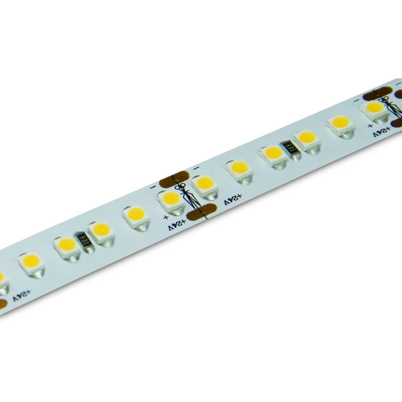 Ruban LED Blanc puissant 60LED/m 14,4W/m étanche - Blanc Chaud 3000K
