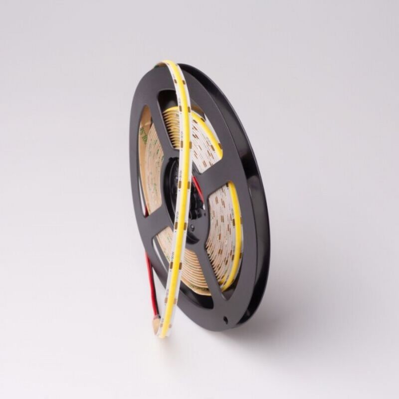 Ruban led cob 12V 480 9W/m 3000K chaud 990lm/m IP20 5m eco light