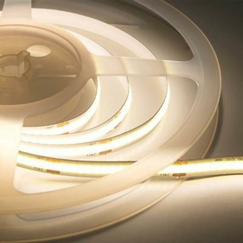 Silamp - Ruban led cob 5M 24V IP20 280LED/m - Blanc Chaud 2300K - 3500K