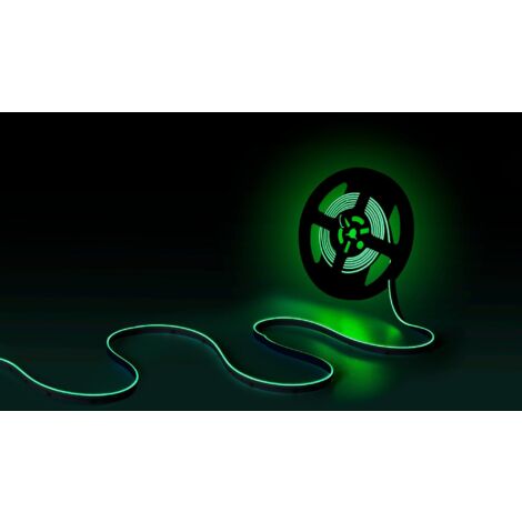 Ruban LED COB RGB 24V DC - Emission latérale - 12W/m - 10mm -