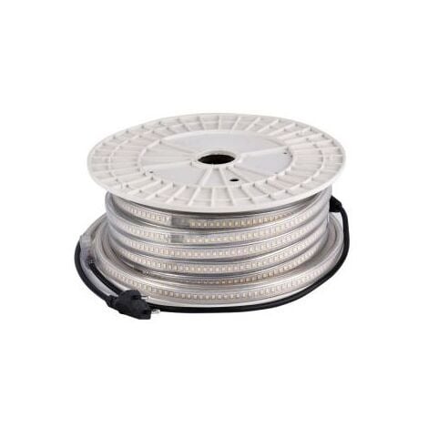 Ruban LED de chantier 230V 10m 10W/m IP65 4000K sur Prise Secteur V3