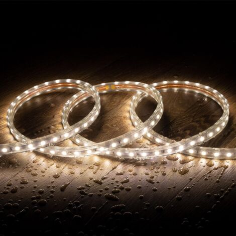 Ruban LED 220V AC 60 LED/m Blanc Neutre