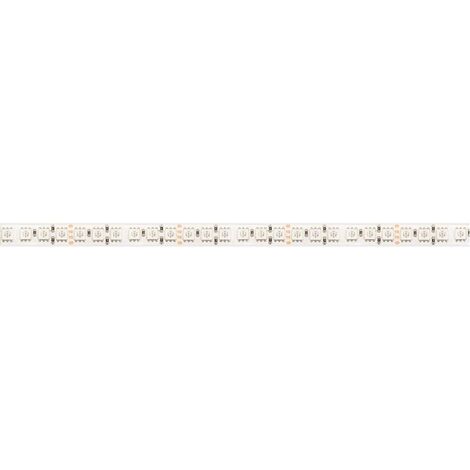 Ruban LED dimmable 24V bande bandeau autocollant adhésif universel variable 14,4W/m Plafond Cuisine Plan de travail Bureau Salle de bain Terrasse Escalier Pergola, 1 mètre RGB IP54