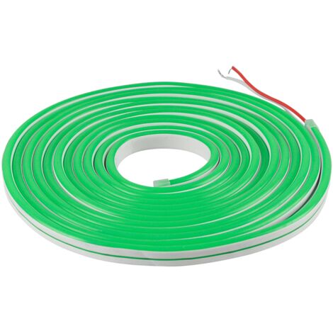 Ruban LED néon 12V 5m vert décoratif étanche IP65 Polux
